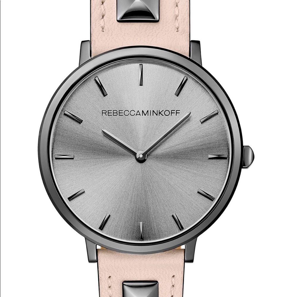 Rebecca Minkoff Women’s Blush Leather Watch 35mm